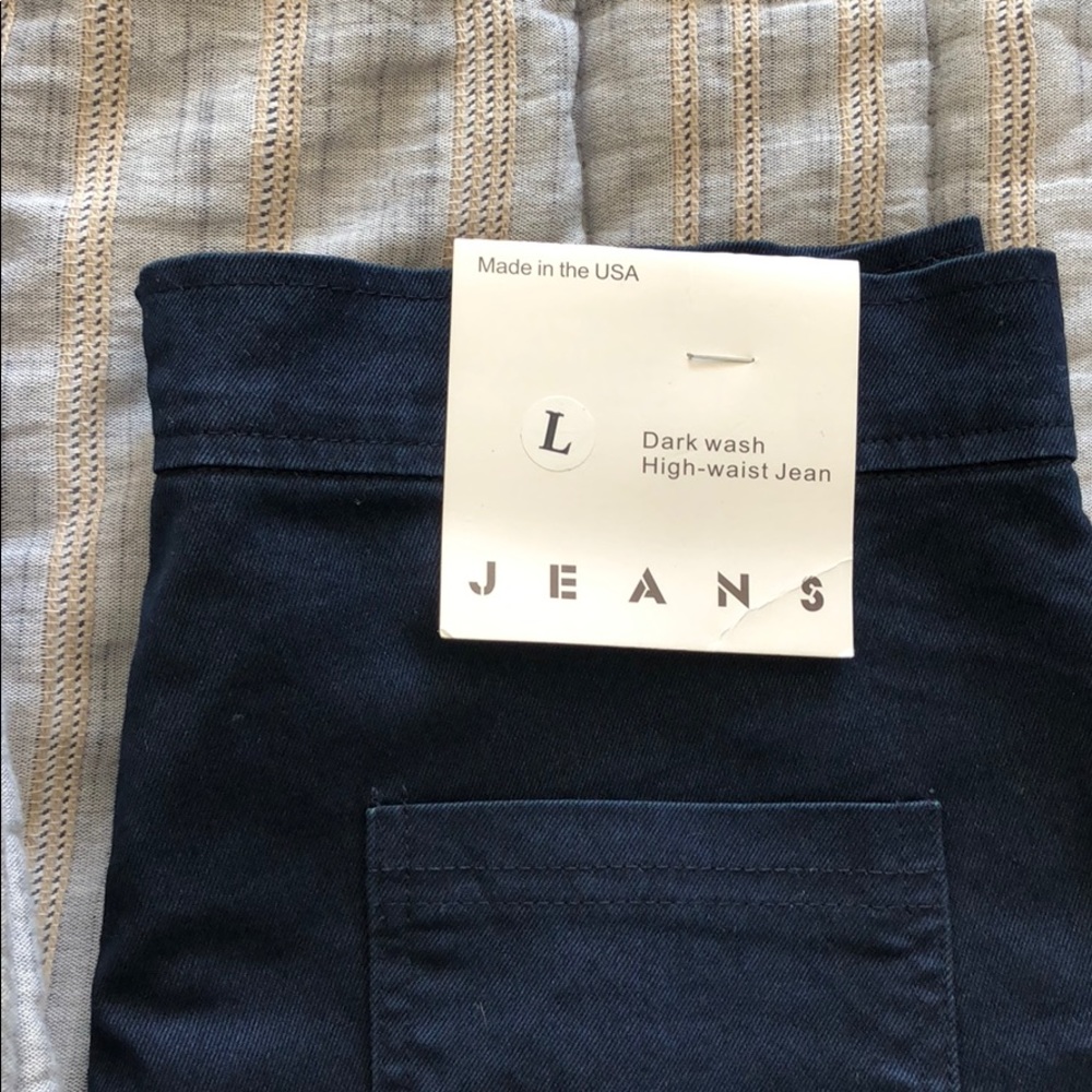 American apparel “easy jean”. Dark wash NWT